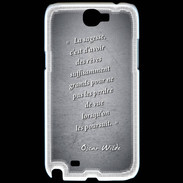 Coque Samsung Galaxy Note 2 Sagesse rêves Noir Citation Oscar Wilde