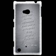 Coque Nokia Lumia 720 Sagesse rêves Noir Citation Oscar Wilde