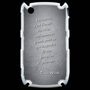 Coque Blackberry 8520 Sagesse rêves Noir Citation Oscar Wilde