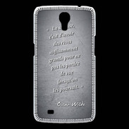 Coque Samsung Galaxy Mega Sagesse rêves Noir Citation Oscar Wilde