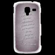 Coque Samsung Galaxy Ace 2 Sagesse rêves Violet Citation Oscar Wilde