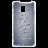 Coque LG P990 Société rêveur Bleu Citation Oscar Wilde