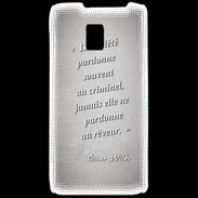 Coque LG P990 Société rêveur Gris Citation Oscar Wilde