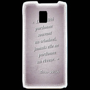 Coque LG P990 Société rêveur Rose Citation Oscar Wilde