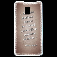 Coque LG P990 Société rêveur Rouge Citation Oscar Wilde