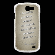 Coque Samsung Galaxy Express Société rêveur Sepia Citation Oscar Wilde