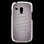 Coque Samsung Galaxy S3 Mini Société rêveur Violet Citation Oscar Wilde
