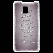 Coque LG P990 Société rêveur Violet Citation Oscar Wilde