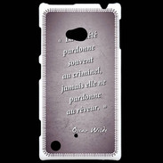 Coque Nokia Lumia 720 Société rêveur Violet Citation Oscar Wilde