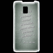 Coque LG P990 Société rêveur Vert Citation Oscar Wilde