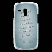 Coque Samsung Galaxy S3 Mini Société rêveur Turquoise Citation Oscar Wilde