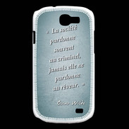 Coque Samsung Galaxy Express Société rêveur Turquoise Citation Oscar Wilde