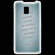 Coque LG P990 Société rêveur Turquoise Citation Oscar Wilde