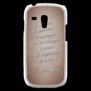 Coque Samsung Galaxy S3 Mini Spectateur Rouge Citation Oscar Wilde