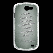 Coque Samsung Galaxy Express Spectateur Vert Citation Oscar Wilde