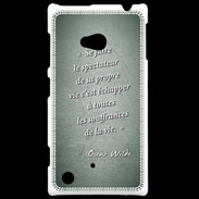 Coque Nokia Lumia 720 Spectateur Vert Citation Oscar Wilde