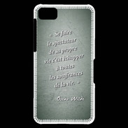 Coque Blackberry Z10 Spectateur Vert Citation Oscar Wilde