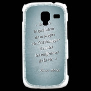 Coque Samsung Galaxy Ace 2 Spectateur Turquoise Citation Oscar Wilde