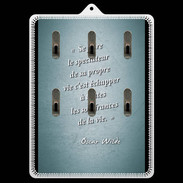 Porte clés Spectateur Turquoise Citation Oscar Wilde