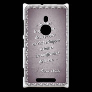 Coque Nokia Lumia 925 Spectateur Violet Citation Oscar Wilde