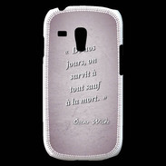 Coque Samsung Galaxy S3 Mini Survie mort Rose Citation Oscar Wilde