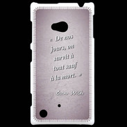 Coque Nokia Lumia 720 Survie mort Rose Citation Oscar Wilde