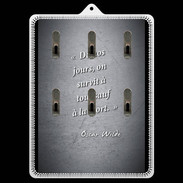 Porte clés Survie mort Noir Citation Oscar Wilde