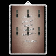 Porte clés Survie mort Rouge Citation Oscar Wilde