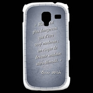 Coque Samsung Galaxy Ace 2 Trop moderne Bleu Citation Oscar Wilde