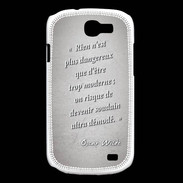 Coque Samsung Galaxy Express Trop moderne Gris Citation Oscar Wilde