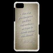 Coque Blackberry Z10 Trop moderne Sepia Citation Oscar Wilde