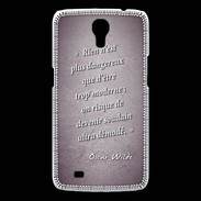 Coque Samsung Galaxy Mega Trop moderne Violet Citation Oscar Wilde
