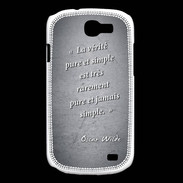 Coque Samsung Galaxy Express Vérité pure Noir Citation Oscar Wilde