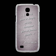 Coque Samsung Galaxy S4mini Vérité pure Violet Citation Oscar Wilde