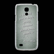 Coque Samsung Galaxy S4mini Vérité pure Vert Citation Oscar Wilde