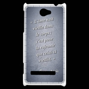 Coque HTC Windows Phone 8S Ame nait Bleu Citation Oscar Wilde