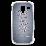 Coque Samsung Galaxy Ace 2 Ame nait Bleu Citation Oscar Wilde