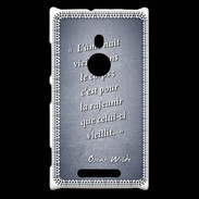 Coque Nokia Lumia 925 Ame nait Bleu Citation Oscar Wilde