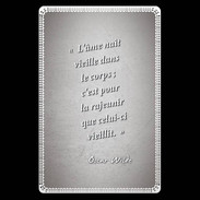 Etui carte bancaire Ame nait Gris Citation Oscar Wilde