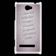 Coque HTC Windows Phone 8S Ame nait Rose Citation Oscar Wilde