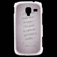 Coque Samsung Galaxy Ace 2 Ame nait Rose Citation Oscar Wilde