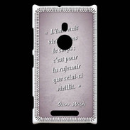 Coque Nokia Lumia 925 Ame nait Rose Citation Oscar Wilde