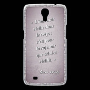 Coque Samsung Galaxy Mega Ame nait Rose Citation Oscar Wilde