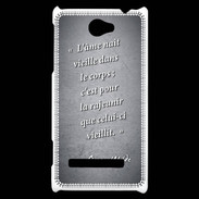 Coque HTC Windows Phone 8S Ame nait Noir Citation Oscar Wilde