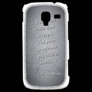 Coque Samsung Galaxy Ace 2 Ame nait Noir Citation Oscar Wilde