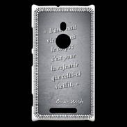 Coque Nokia Lumia 925 Ame nait Noir Citation Oscar Wilde