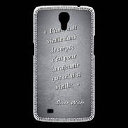 Coque Samsung Galaxy Mega Ame nait Noir Citation Oscar Wilde