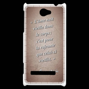 Coque HTC Windows Phone 8S Ame nait Rouge Citation Oscar Wilde