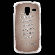 Coque Samsung Galaxy Ace 2 Ame nait Rouge Citation Oscar Wilde