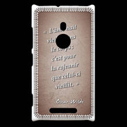 Coque Nokia Lumia 925 Ame nait Rouge Citation Oscar Wilde